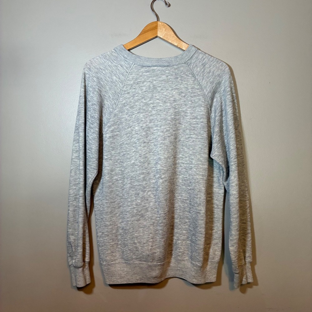 Vintage Bassett-Walker Gray Raglan Sweatshirt XL Made in USA Crew Neck Mens